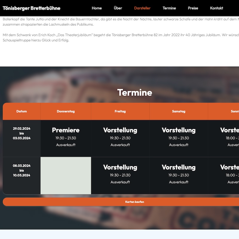 Tönisberger Bretterbühne